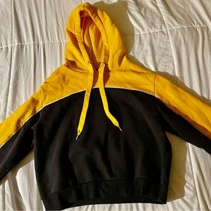Cropped Two-Toned Hoodie